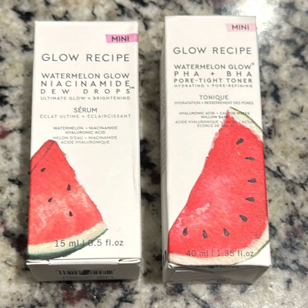 Glow Recipe Mini Duo Balance and Glow Drops New in Box!!